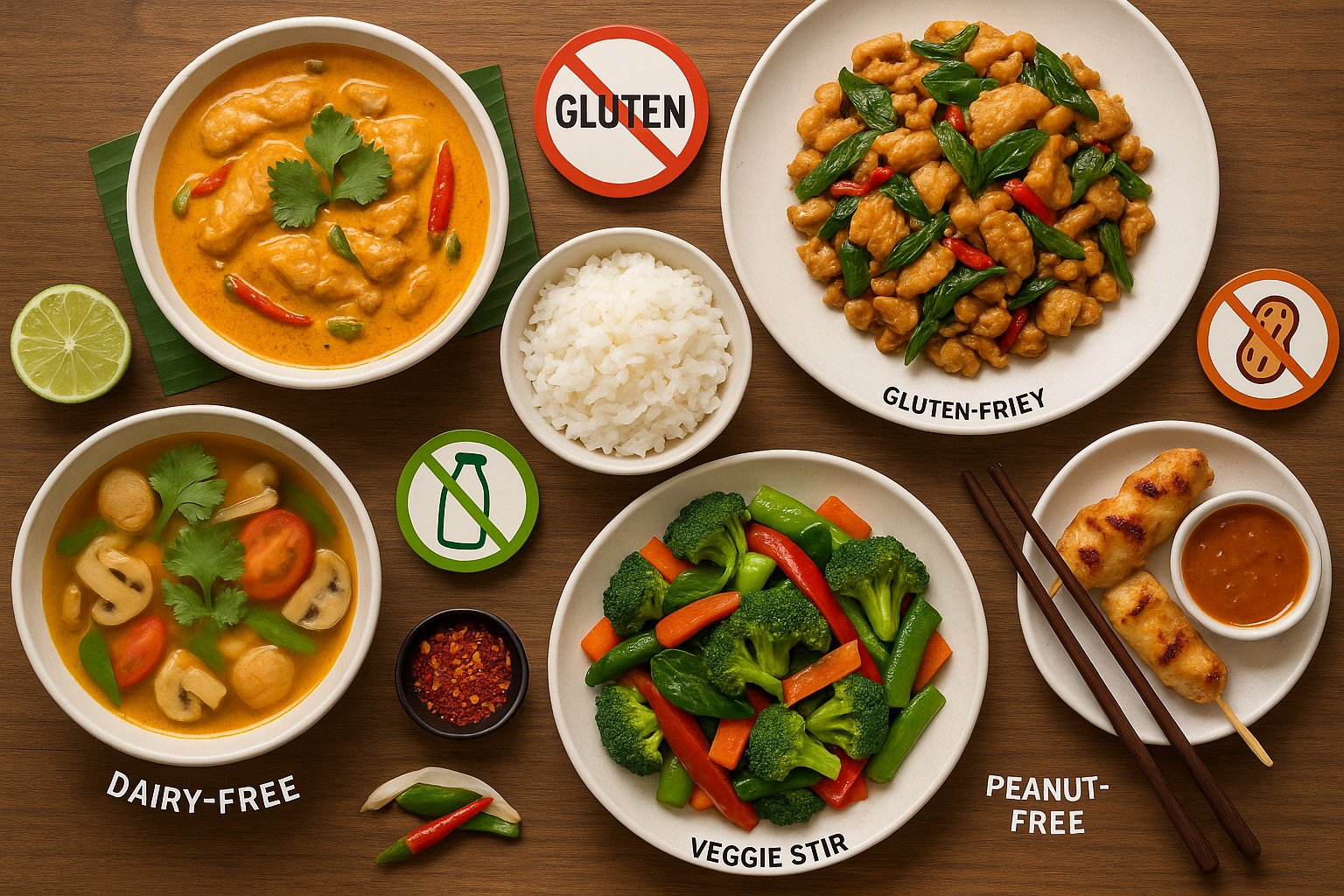 อาหารไทยที่ปลอดภัยและอร่อยสำหรับผู้ที่มีภูมิแพ้อาหาร