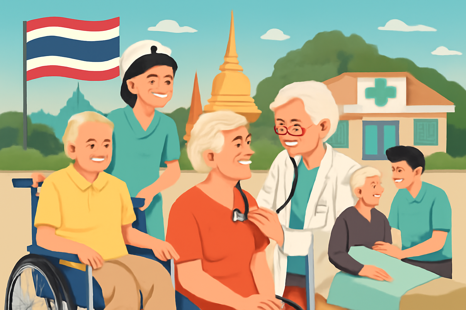 ความต้องการที่เพิ่มขึ้นสำหรับบริการดูแลผู้สูงอายุในประเทศไทย