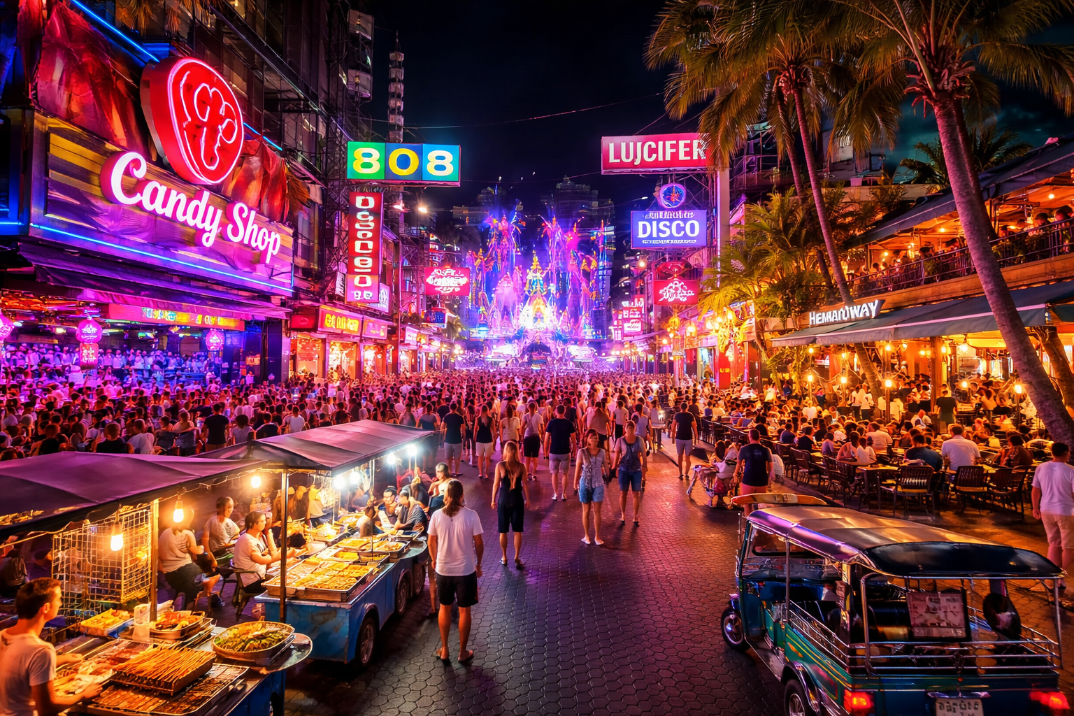 การผจญภัยยามค่ำคืนในพัทยา – สำรวจบาร์ คลับ และความบันเทิง