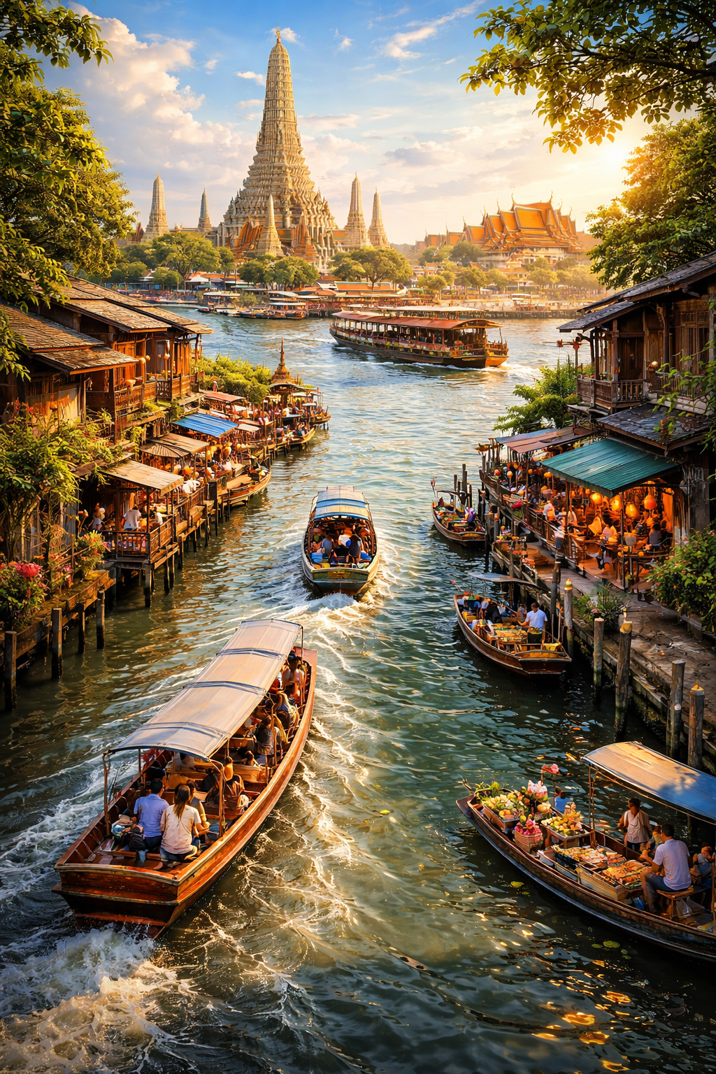 การท่องเที่ยวทางสายน้ำในประเทศไทย: ล่องแม่น้ำเจ้าพระยาและสำรวจคลอง